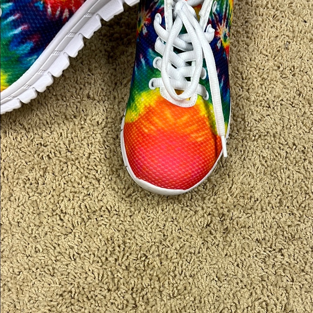 Tie dye tennis shoes size 38 (7 in US) - worn once